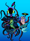 "DJ OCTOPUS AND MERMAID" Leggings (Women)
